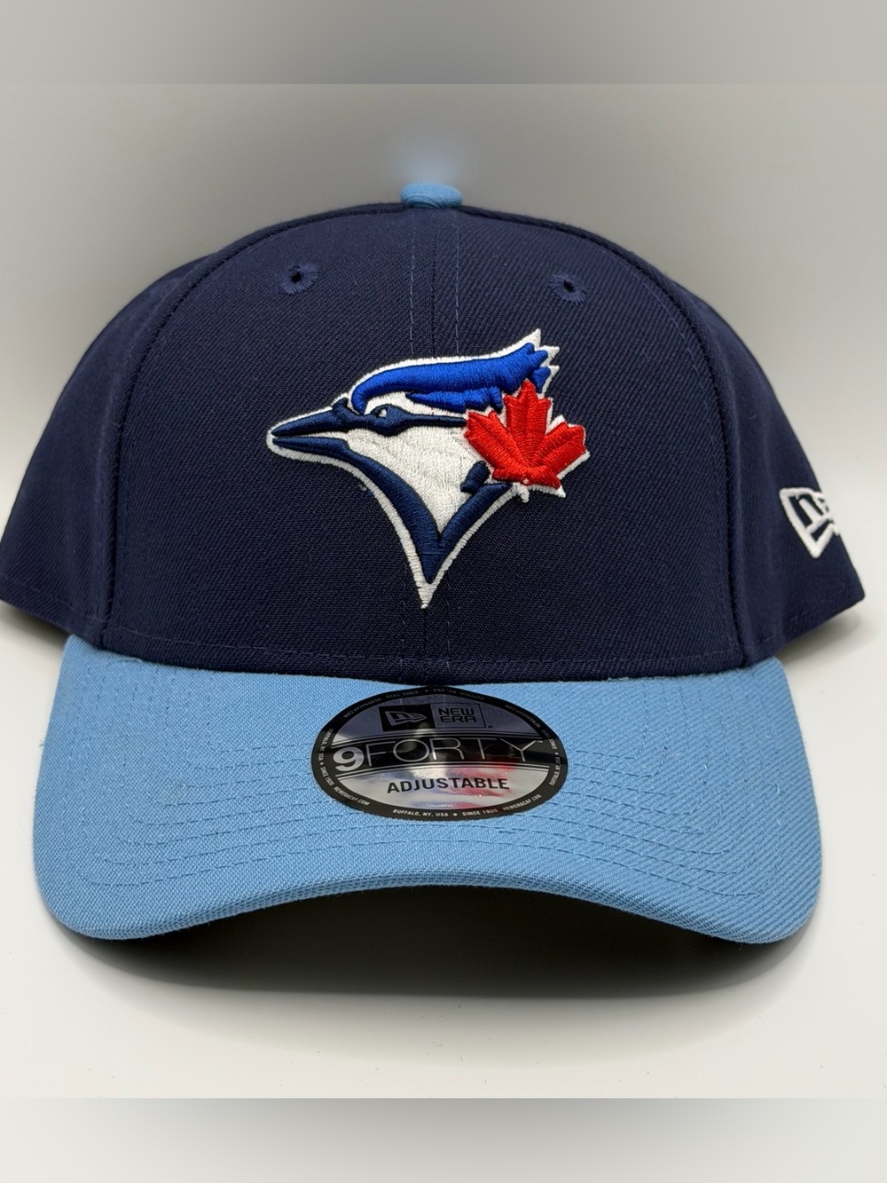 Toronto Blue Jays New Era 9FORTY Adjustable Blue Two Tone Strapback Cap Hat